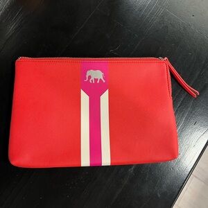 Stella & Dot Red Polka Dot Clutch